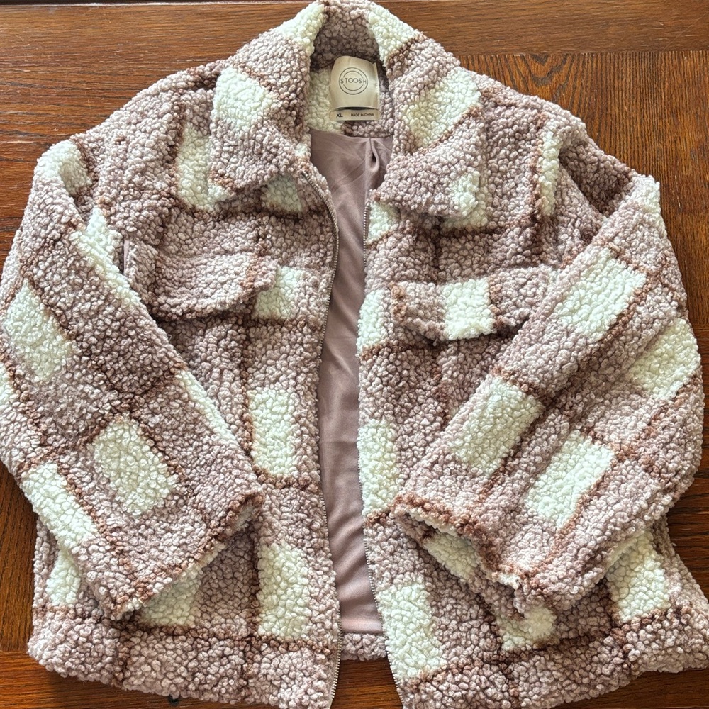 Plaid Sherpa Jacket